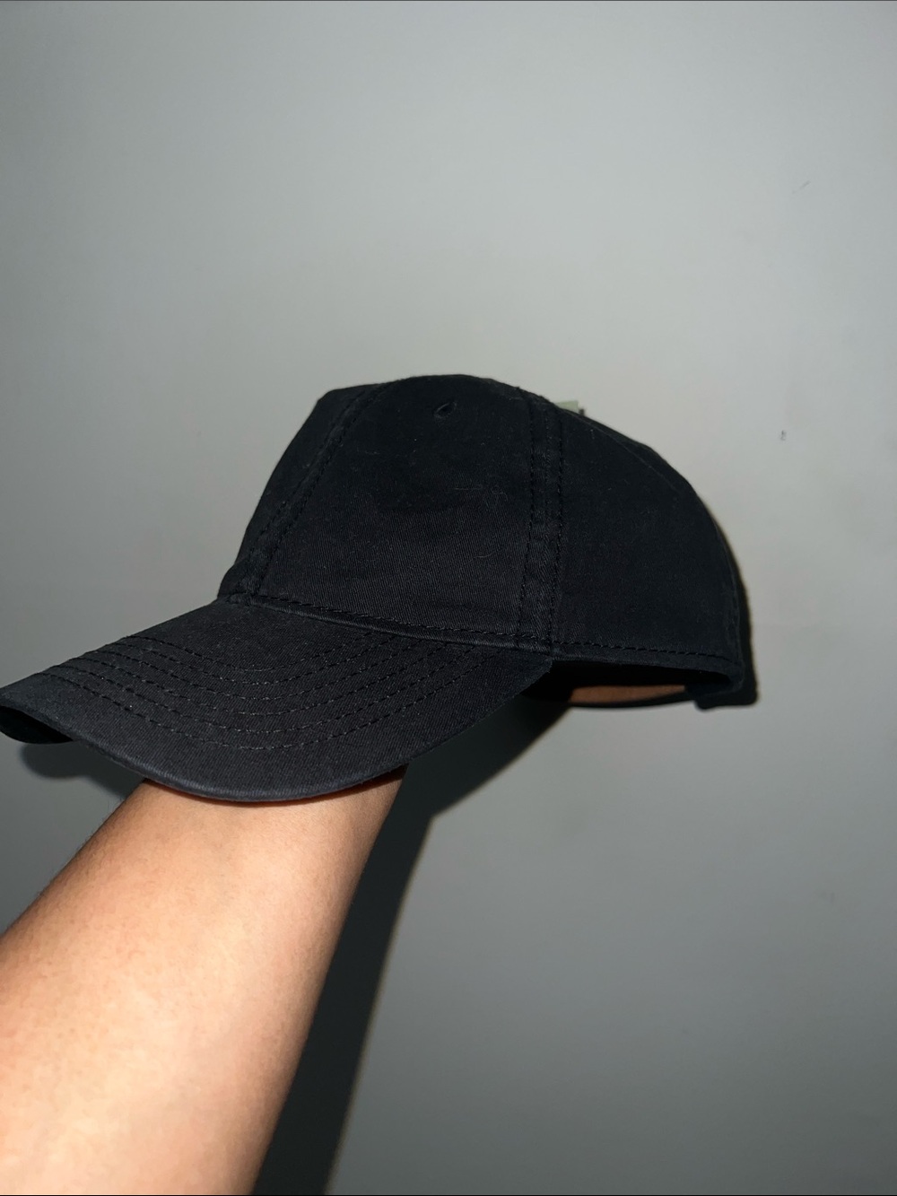 Goodfellow & Co Black Hat with Brown Leather Strap